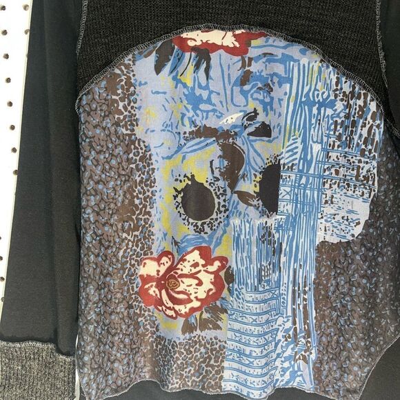 C Fait Pour Vous Paris abstract  painting long sleeve shirt - Picture 6 of 7